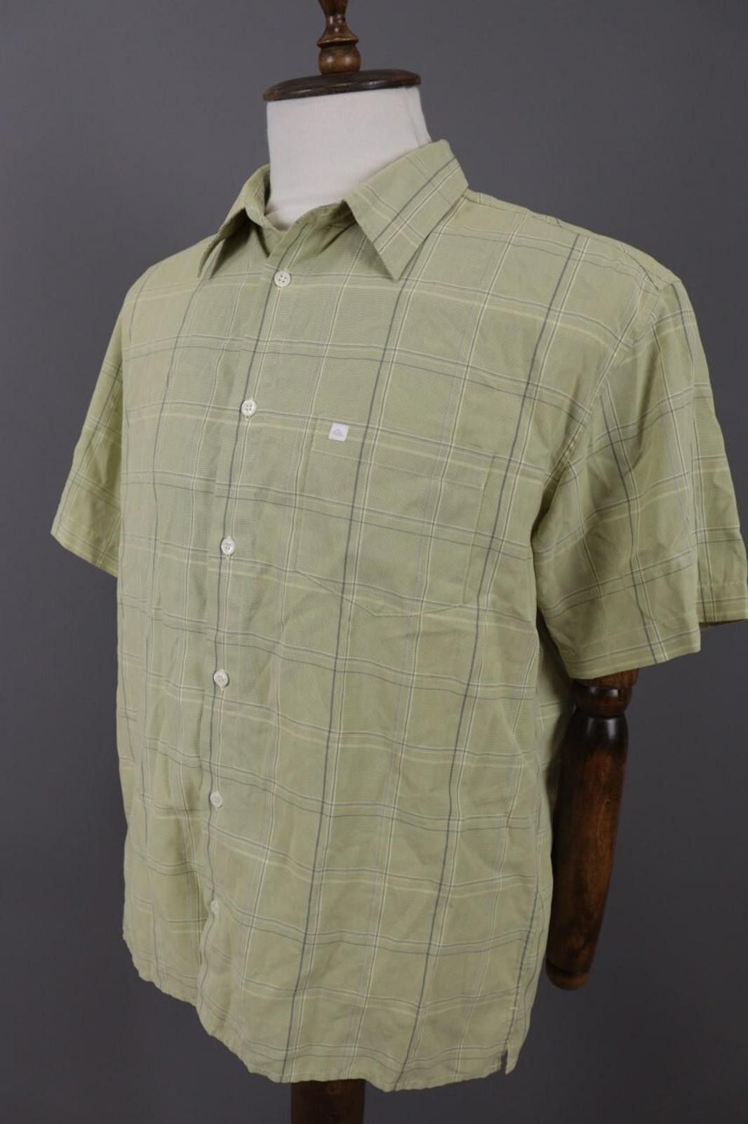 Quiksilver Quiksilver Hiking Green Check Pocket Outdoor Shirt Size L Size US L / EU 52-54 / 3 - 8 Thumbnail