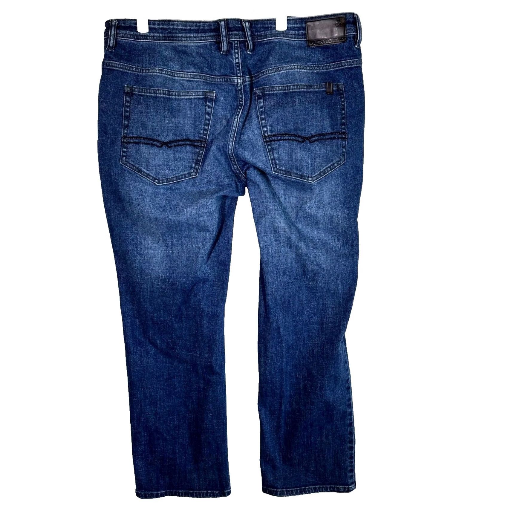 Denime Buffalo Jackson X Jeans Men’s 38x30 Blue Denim Stretch Straight Leg Jackson-X Jeans Size US 38 / EU 54 - 2 Thumbnail