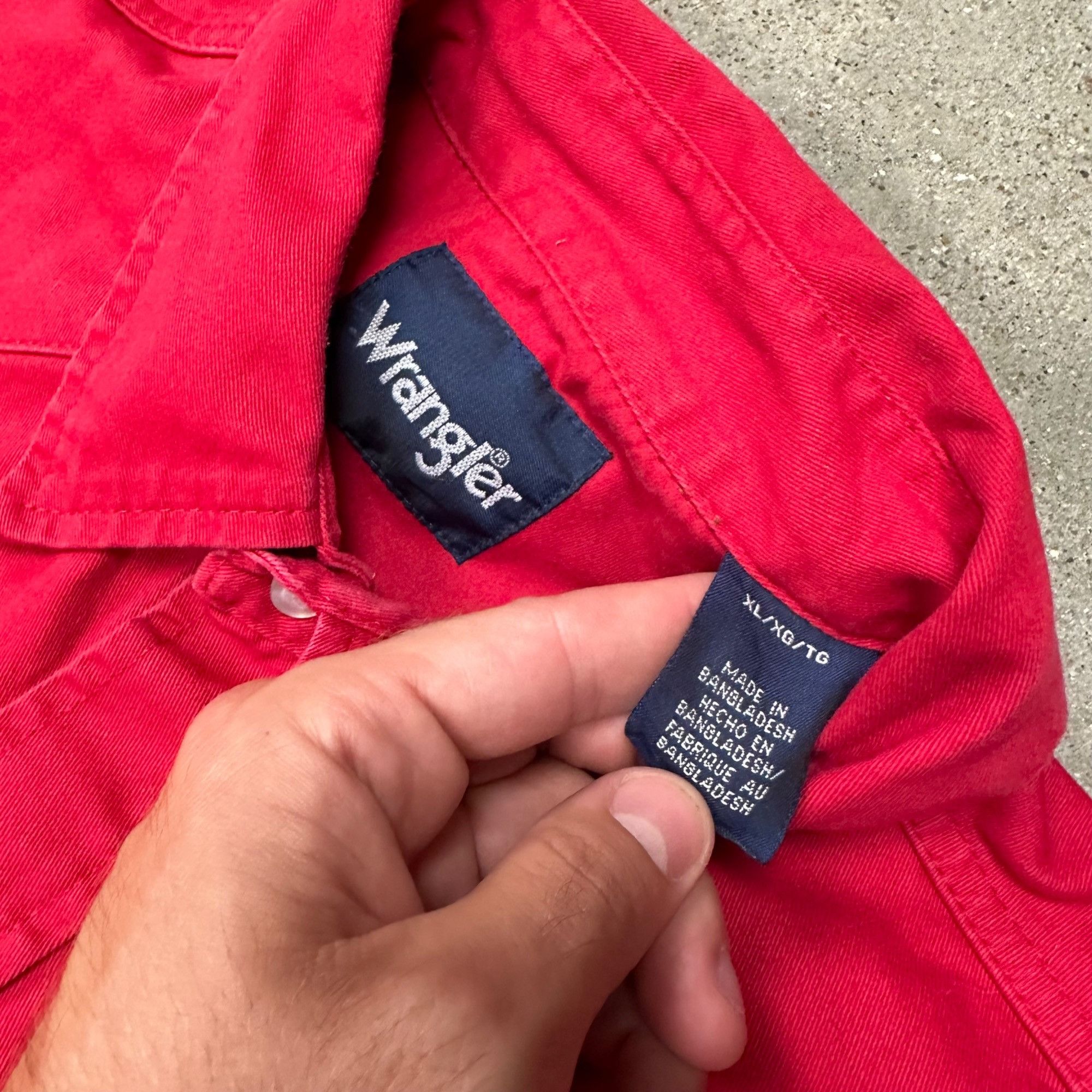 Vintage × Wrangler Vintage Wrangler Brushpopper Style Pearl Snap Western Shirt Size US XL / EU 56 / 4 - 3 Thumbnail