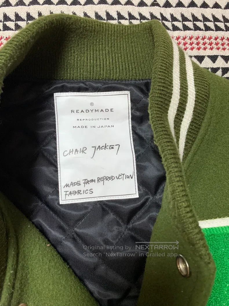READYMADE Ready Made chair baseball jacket retro military blanket wo Size US L / EU 52-54 / 3 - 4 Thumbnail