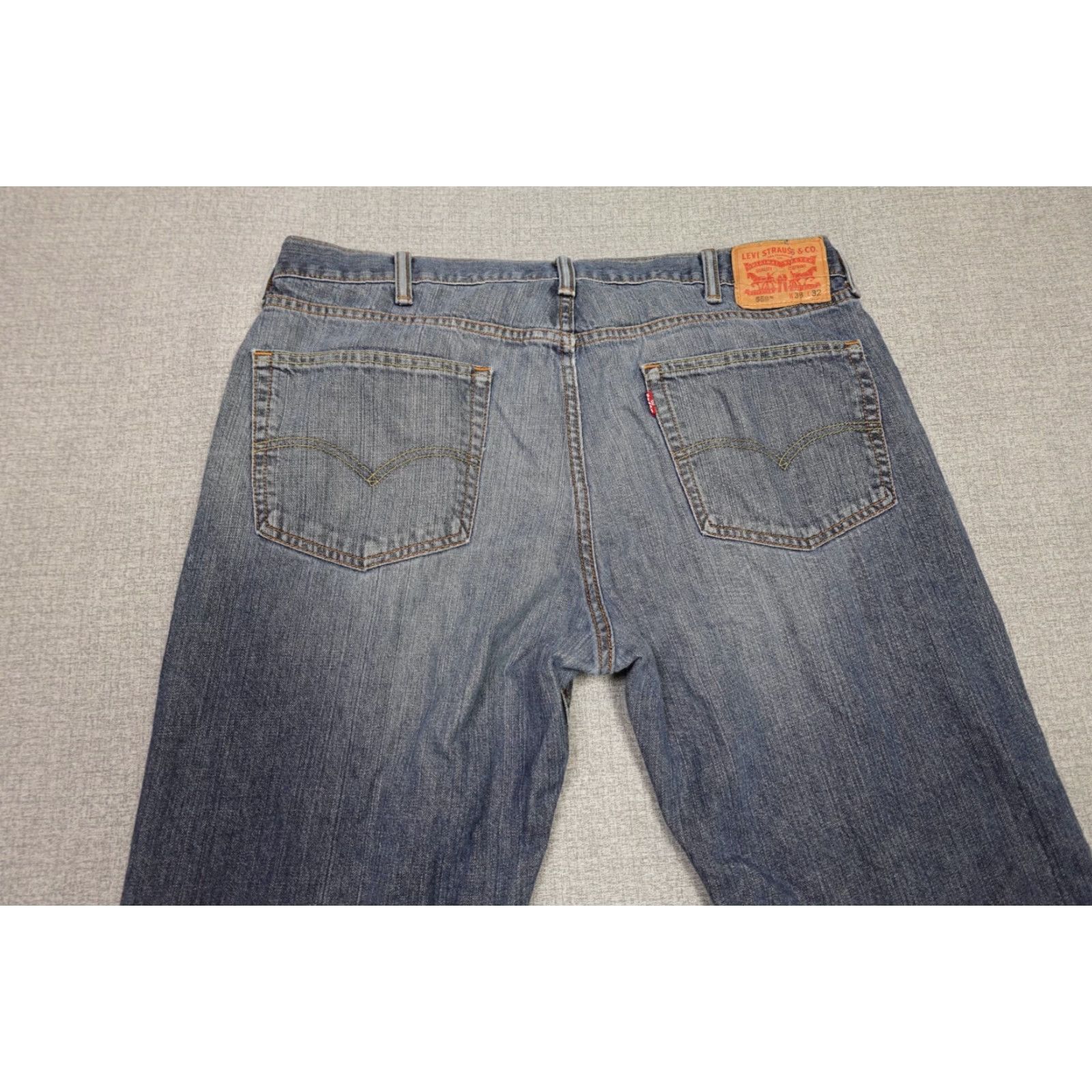 Levi's Levi's 559 Jeans Men Slim Straight Dark Wash Denim Blue 38x32 Denim Cowboy Western (Regular, 5-Pocket) Mens Size US 38 / EU 54 - 5 Thumbnail