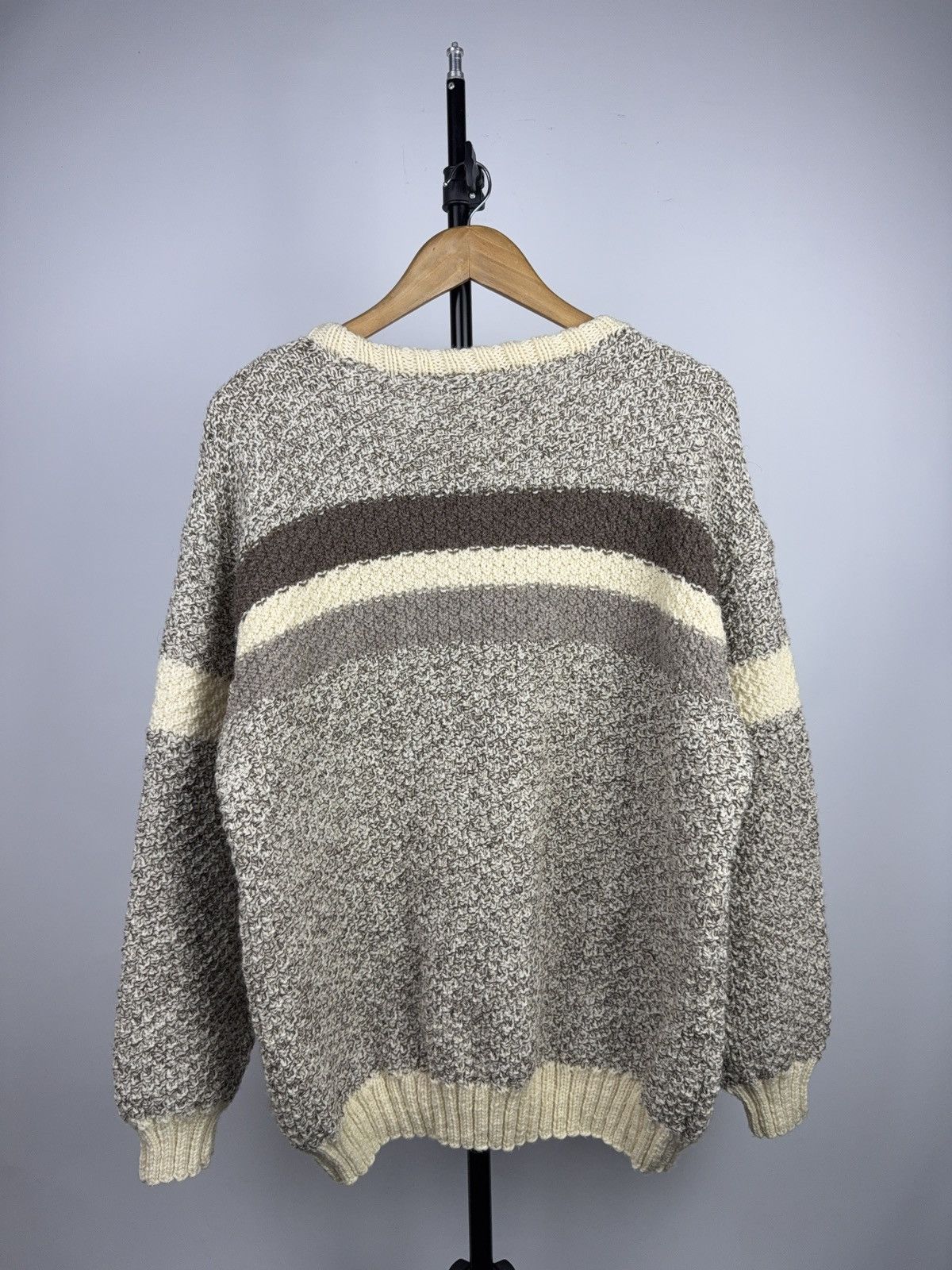 Japanese Brand Retro Nordic Style Vintage Chunky Knit Sweater Earth Tones Size US L / EU 52-54 / 3 - 7 Thumbnail