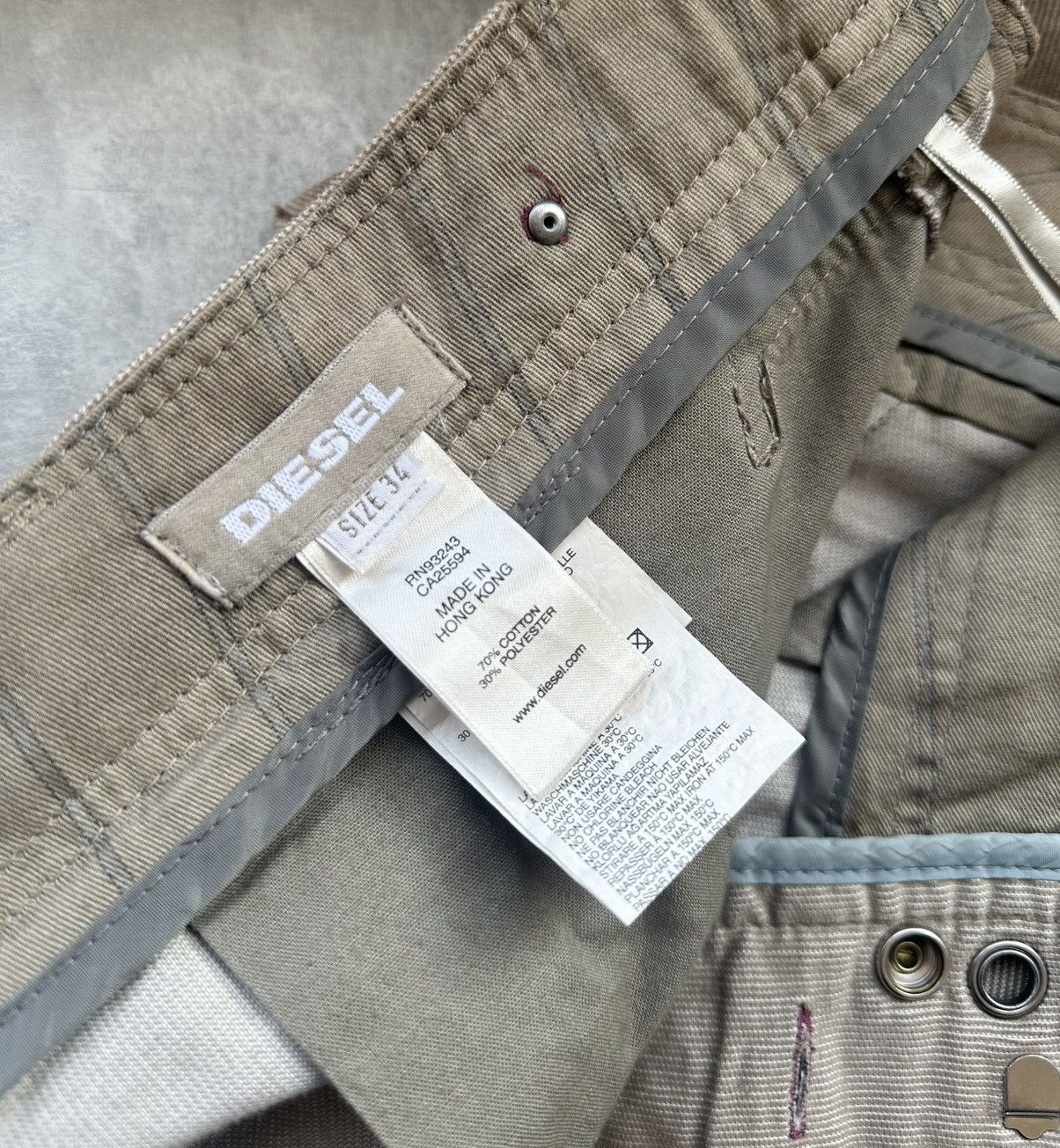 Diesel × Vintage Rare Vintage Diesel Trousers Flared Made In Hong Kong Size US 34 / EU 50 - 11 Thumbnail