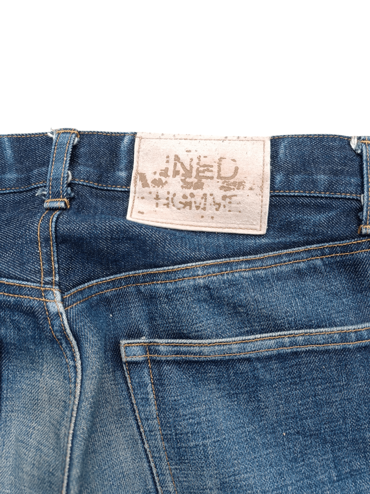 Vintage × Yohji Yamamoto Vintage INED Homme Distressed Selvedge Jeans Size US 29 - 16 Thumbnail