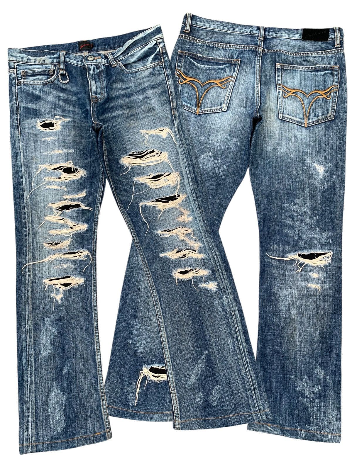 JACKROSE RARE💥FLARE JACKROSE TRASHER MUDWASH DISTRESSED DENIM Size US 32 / EU 48 - 1 Thumbnail