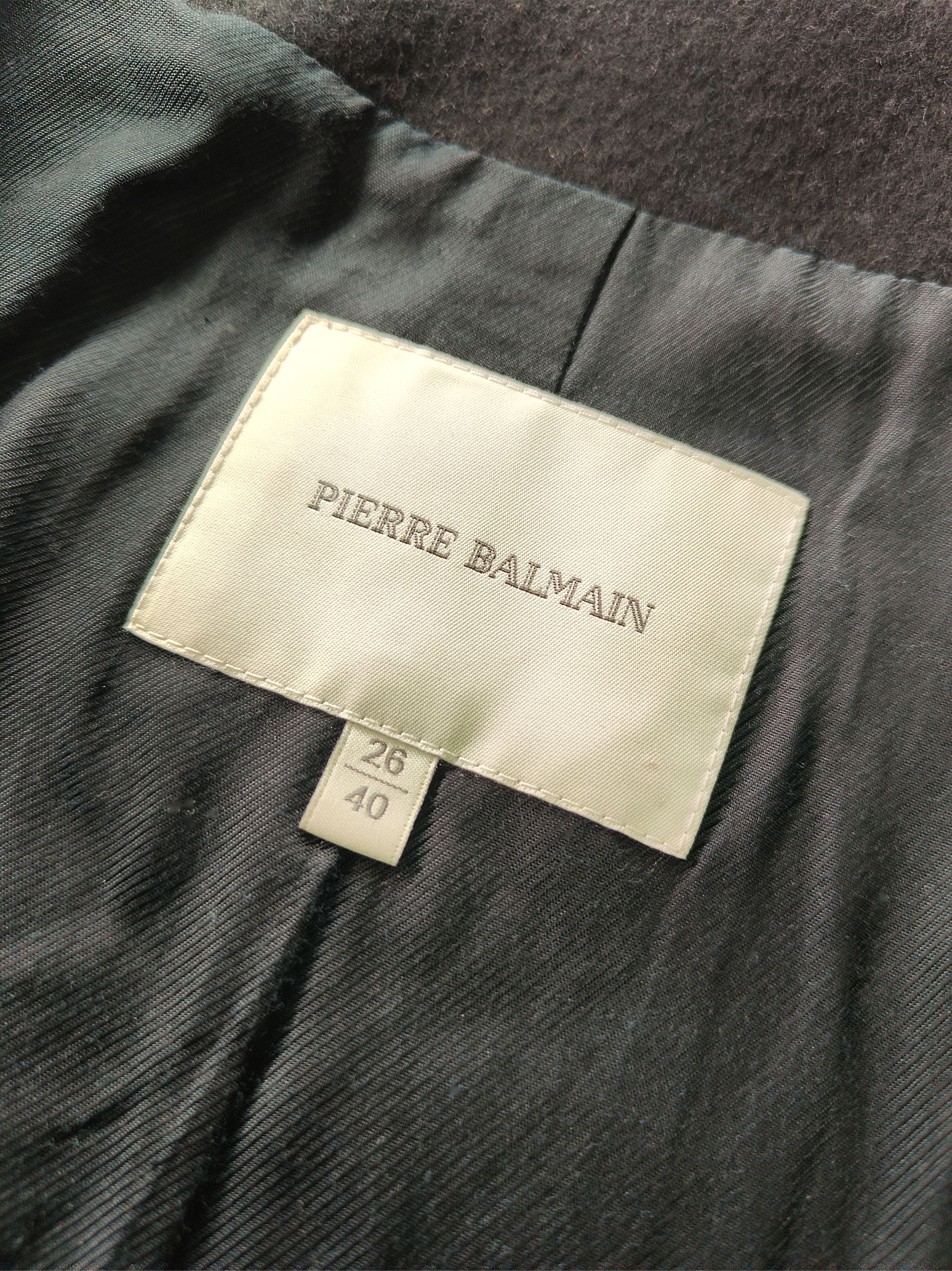 Pierre Balmain Pierre Balmain _ taly _ Studded Leather _ Wool & Cashmere Size M / US 6-8 / IT 42-44 - 8 Thumbnail