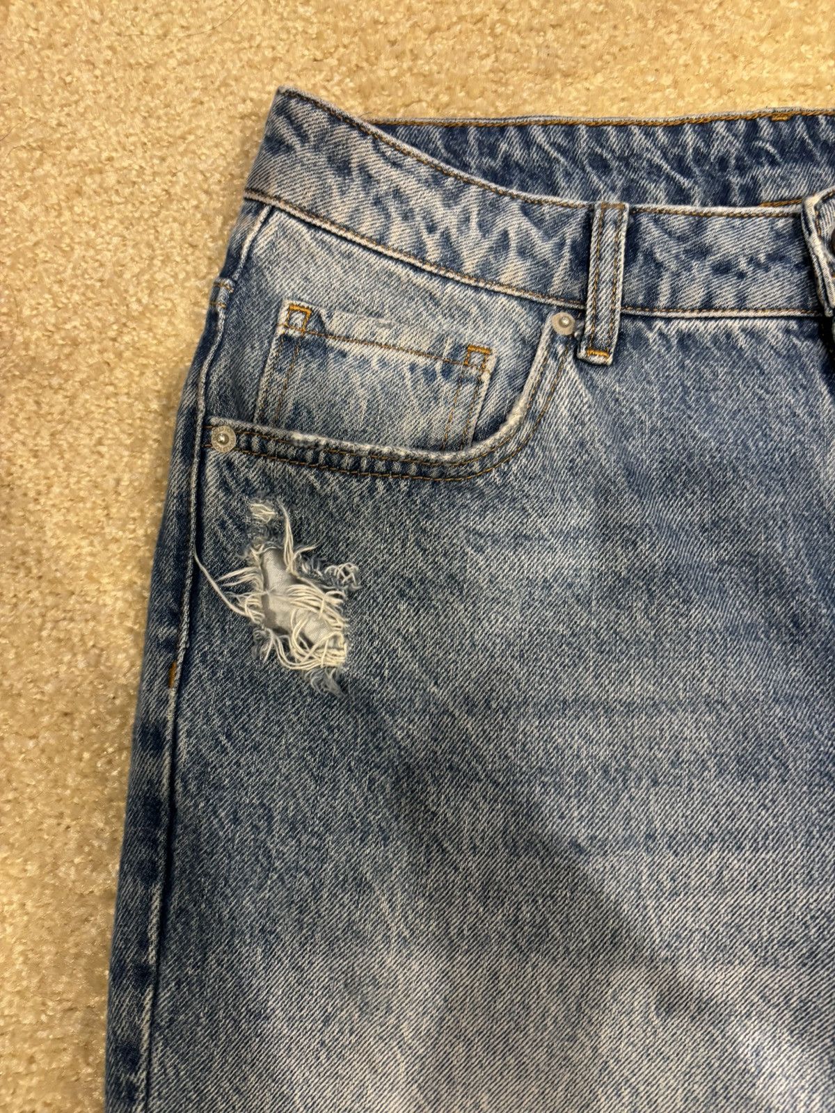Pearled Ivory pearled ivory 1403 flared denim Size US 32 / EU 48 - 3 Thumbnail
