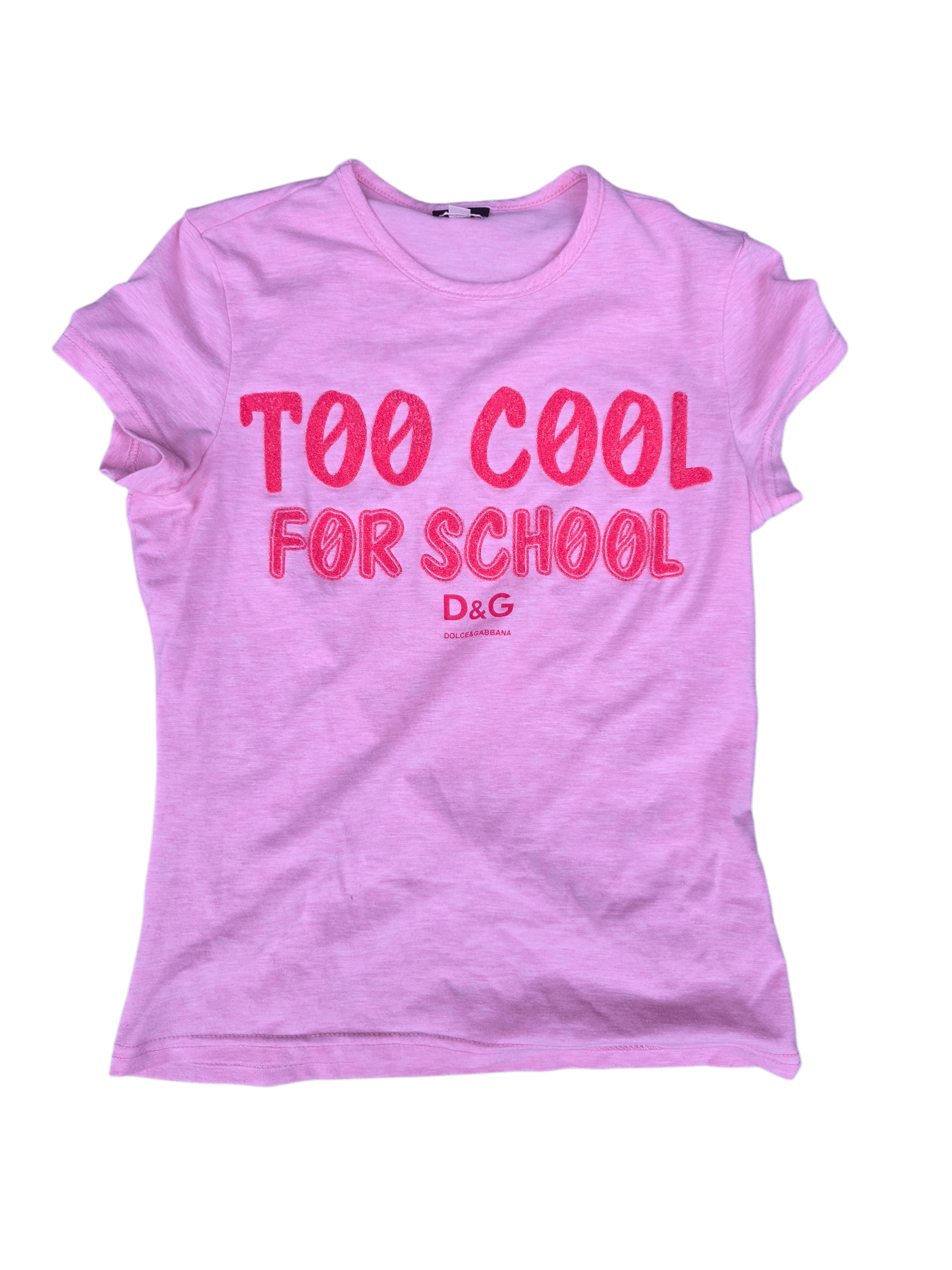 Dolce & Gabbana D&G "TOO COOL FOR SCHOOL" T-Shirt Size L / US 10 / IT 46 - 1 Thumbnail