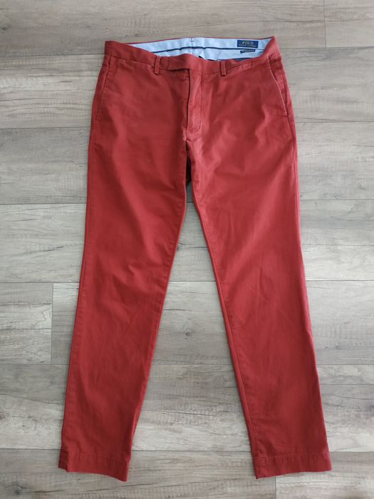 Ralph Lauren POLO RALPH LAUREN Slim Fit Men's Burgundy Trousers