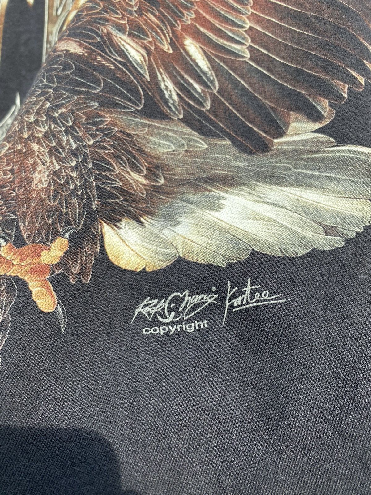Vintage Big Print Double Sided Eagle Harley Size US XL / EU 56 / 4 - 5 Thumbnail