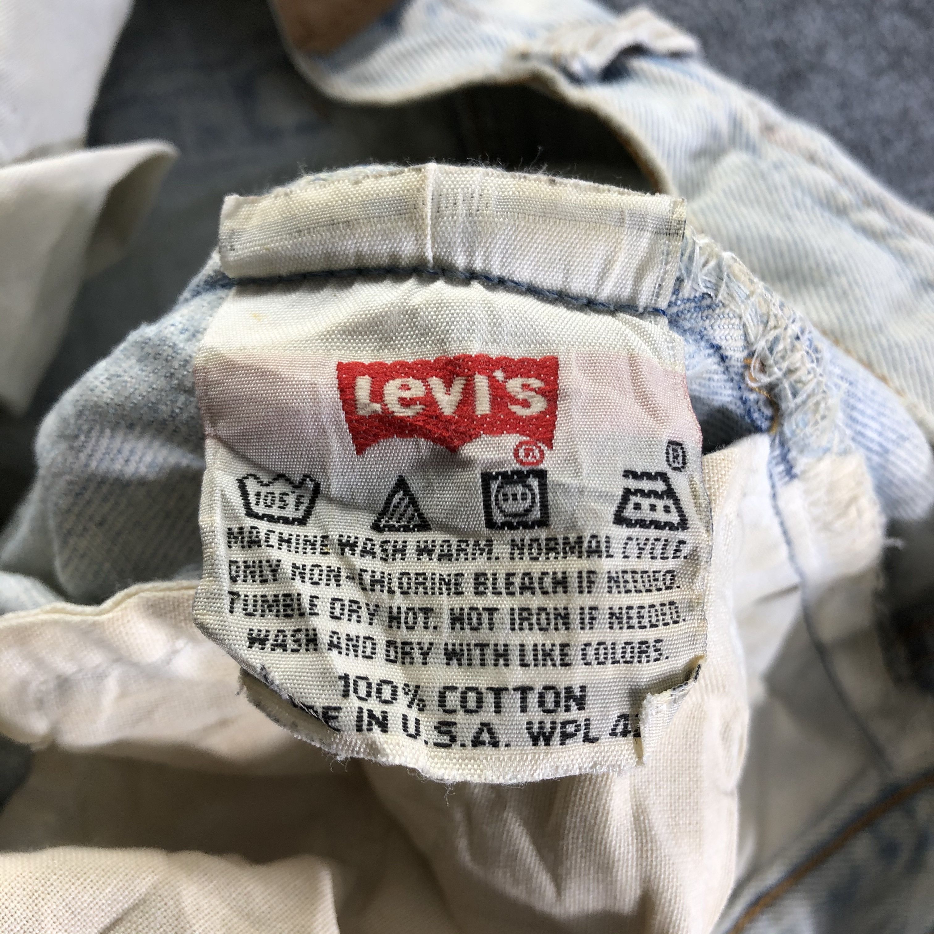 Levi's Vintage Light Wash Levis 501 Jeans-J3947 Size US 28 / EU 44 - 10 Thumbnail