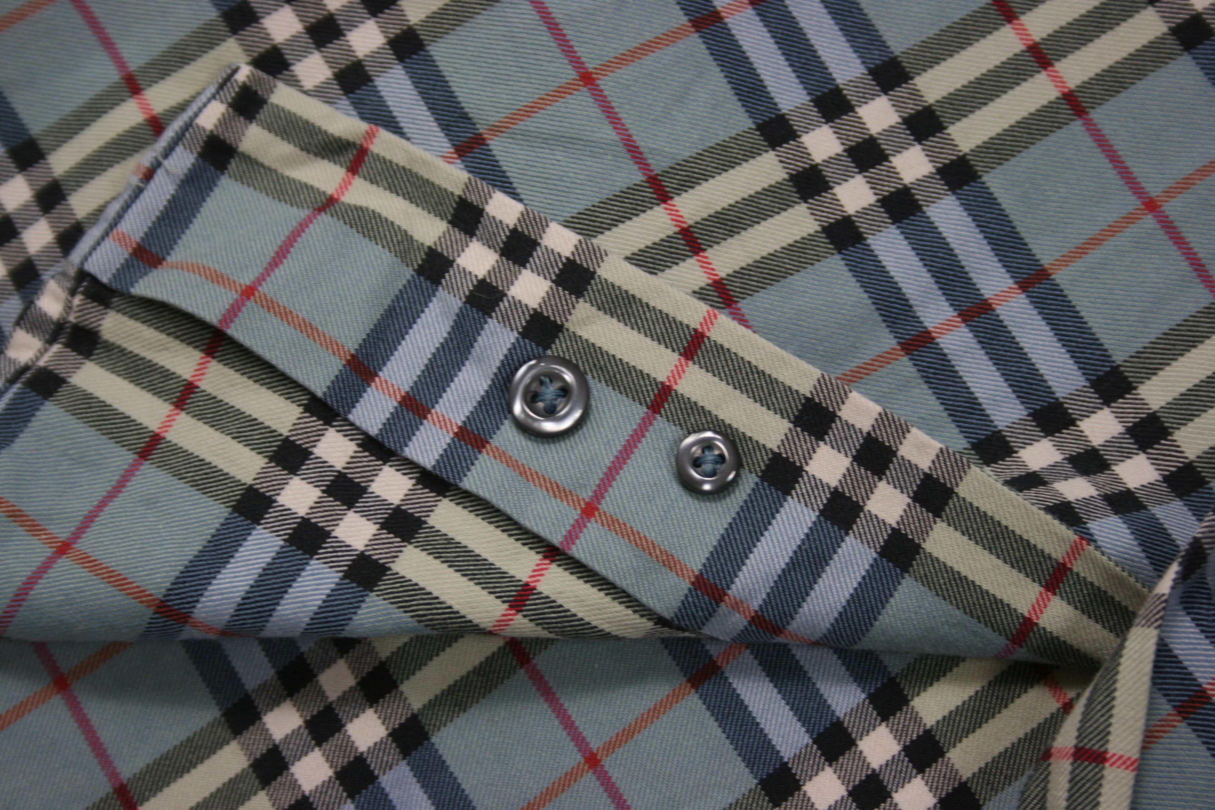 Burberry 00S Blue Nova Check Shirt Vintage Size US L / EU 52-54 / 3 - 9 Thumbnail