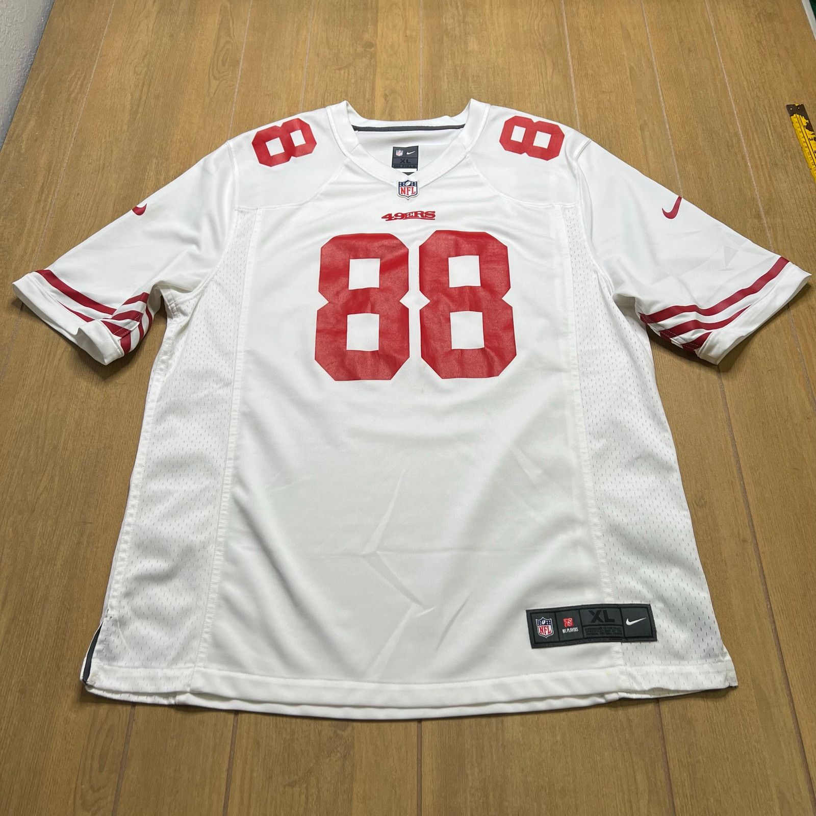Nike Nike San Francisco 49ers #88 Lido Bay On Field NFL Jersey XL Size US XL / EU 56 / 4 - 1 Thumbnail