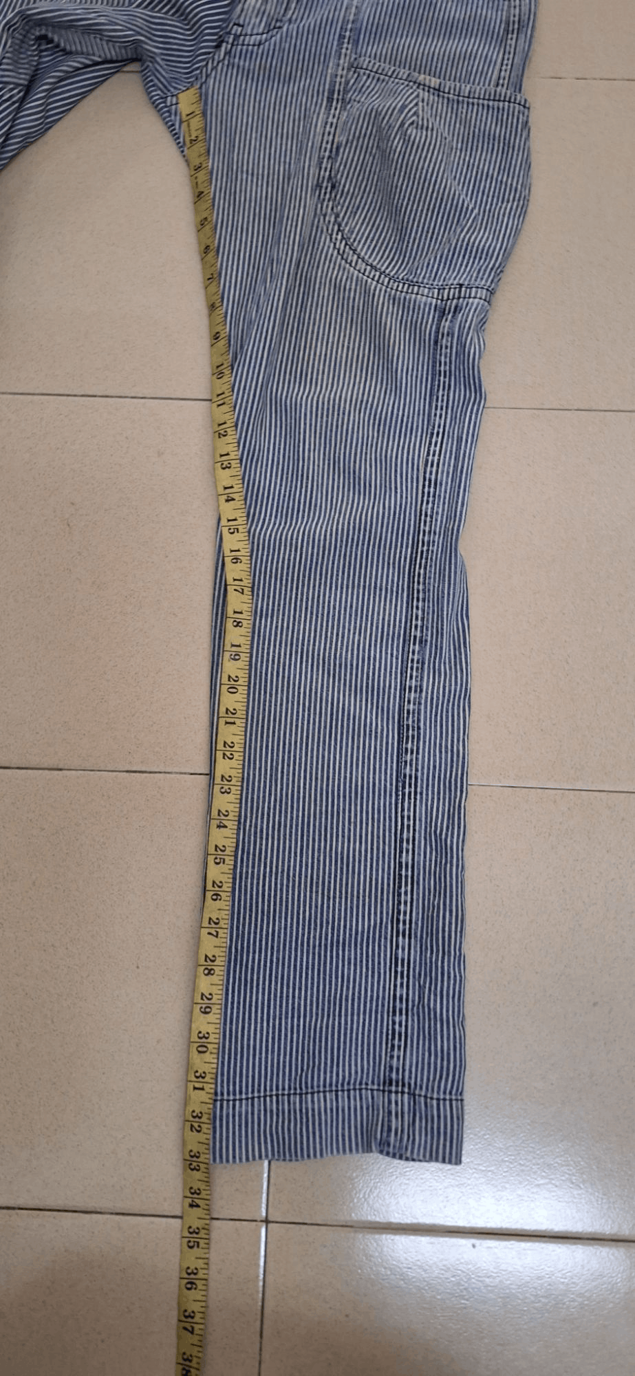 5351 POUR LES HOMMES × If Six Was Nine × Japanese Brand 291295 Homme Hickory Stripe 6 Pocket Trousers Pants Size US 32 / EU 48 - 18 Thumbnail