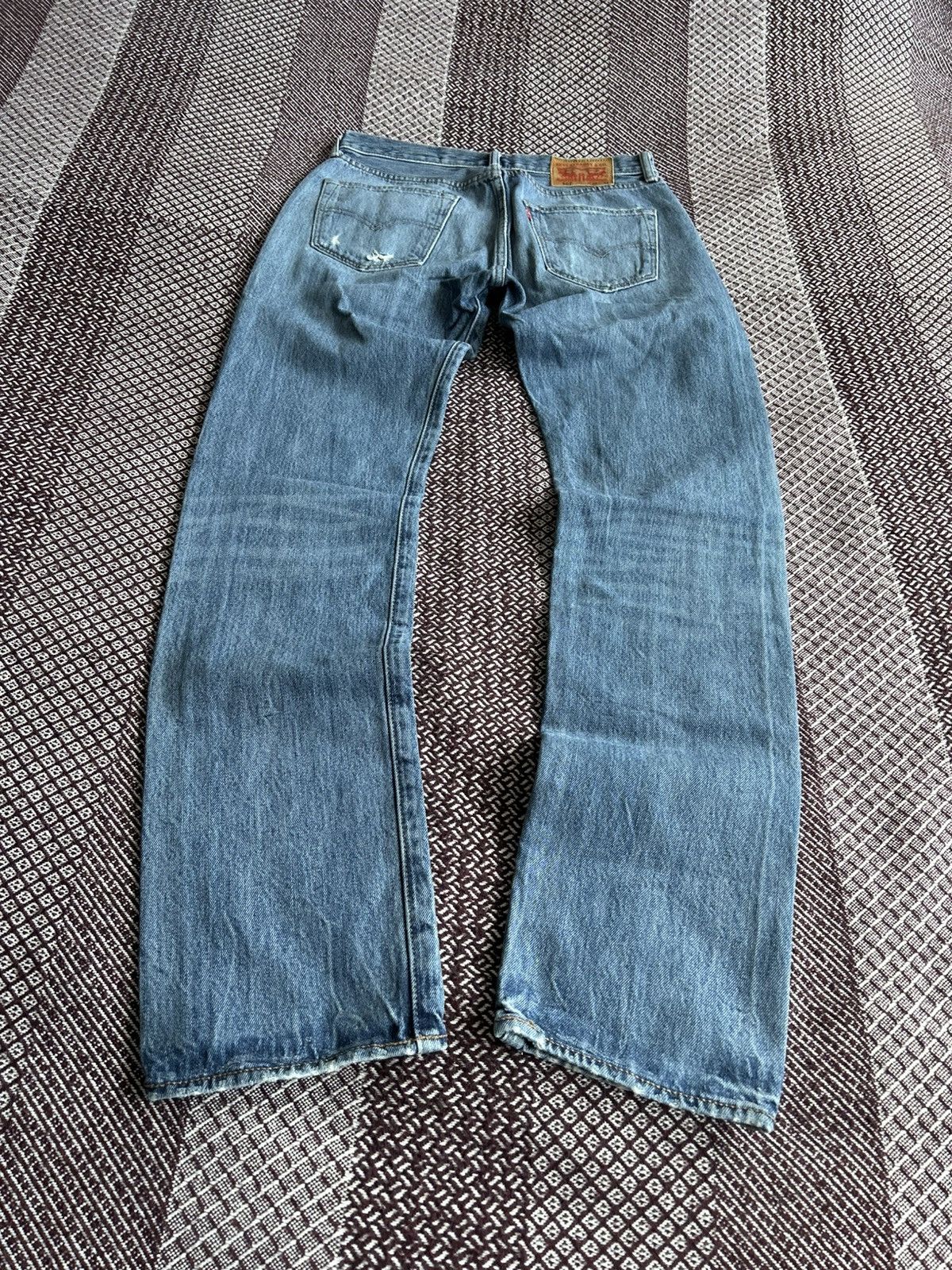 Levi's Vintage Levis 501 Wash Distressed Denim Jeans Size 30 Solid Size US 30 / EU 46 - 3 Thumbnail