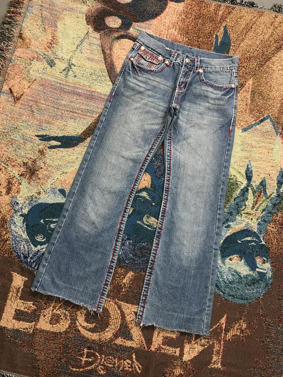 Other Vintage crazy boot cut denim Size US 30 / EU 46 - 3 Thumbnail