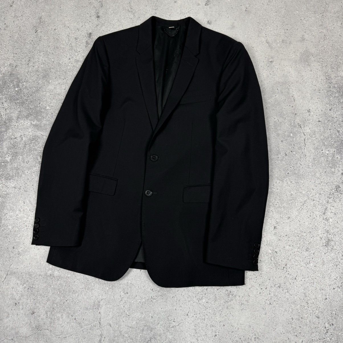 Burberry × Designer Burberry London Mansell Virgin Wool Black Jacket Blazer Size 50R - 3 Thumbnail