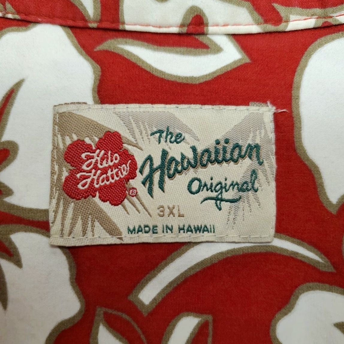 Hilo Hattie VINTAGE Hilo Haittie Shirt Mens 3XL Red Cotton Floral Hawaiian Made in USA Shirt Size US XXL / EU 58 / 5 - 3 Thumbnail