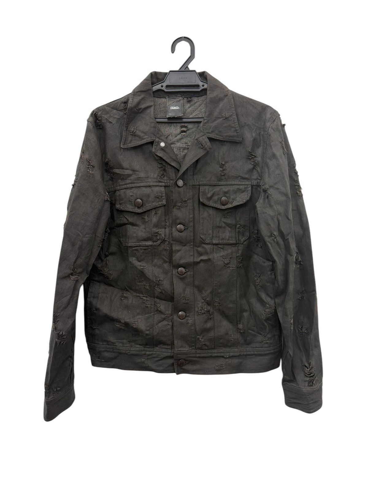 In The Attic × Japanese Brand × Undercover Japan Brand In The Attic Ripped Design Waxed Jacket Rare Size US M / EU 48-50 / 2 - 1 Thumbnail