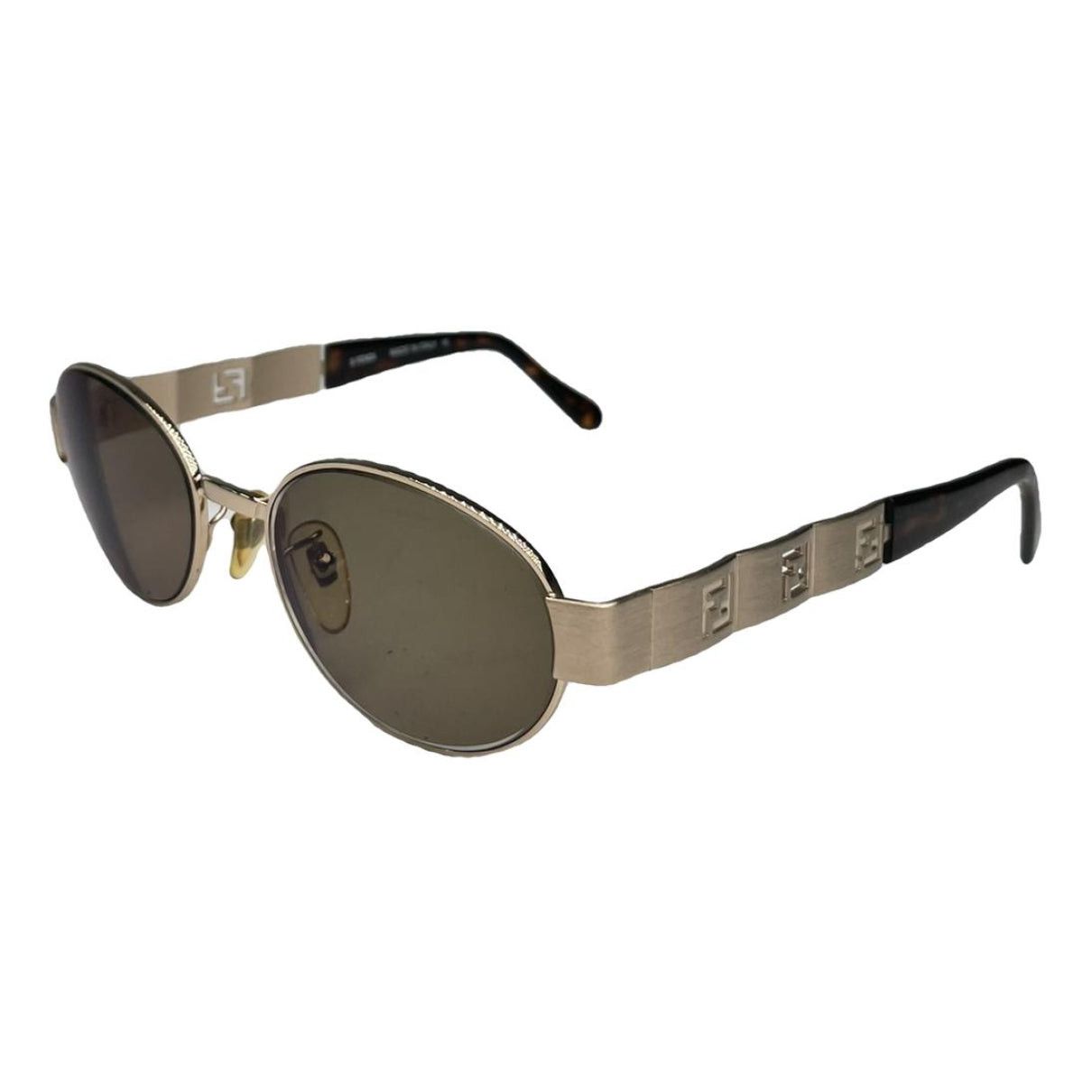 Fendi Gold Metal Sunglasses Size ONE SIZE - 1 Thumbnail