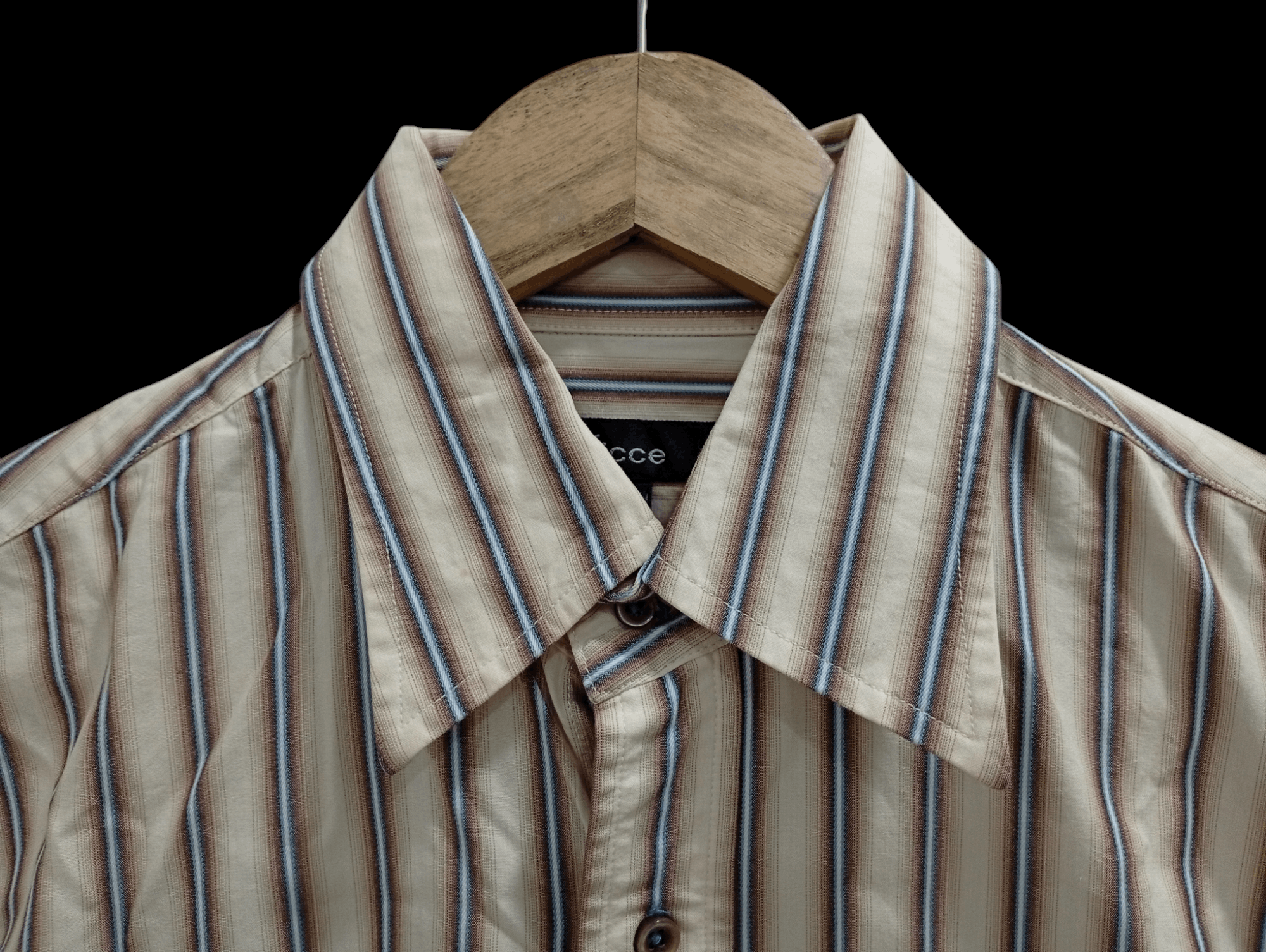 Japanese Brand × Vintage × Yoshiyuki Konishi 🔥🔥Vintage Ficce Stripe LS Shirt Size US M / EU 48-50 / 2 - 19 Thumbnail
