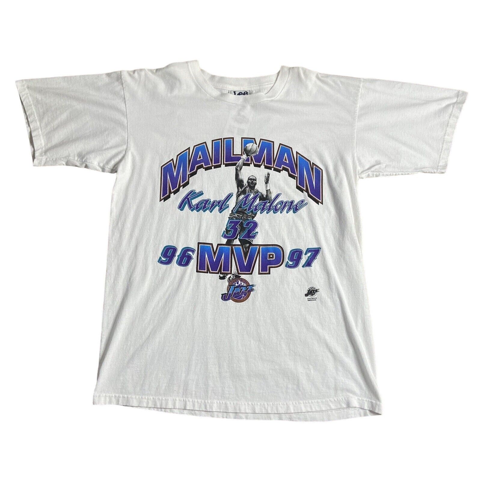 Lee Vintage Lee Sports Karl Malone MVP T-shirt “mailman” Size US L / EU 52-54 / 3 - 1 Thumbnail