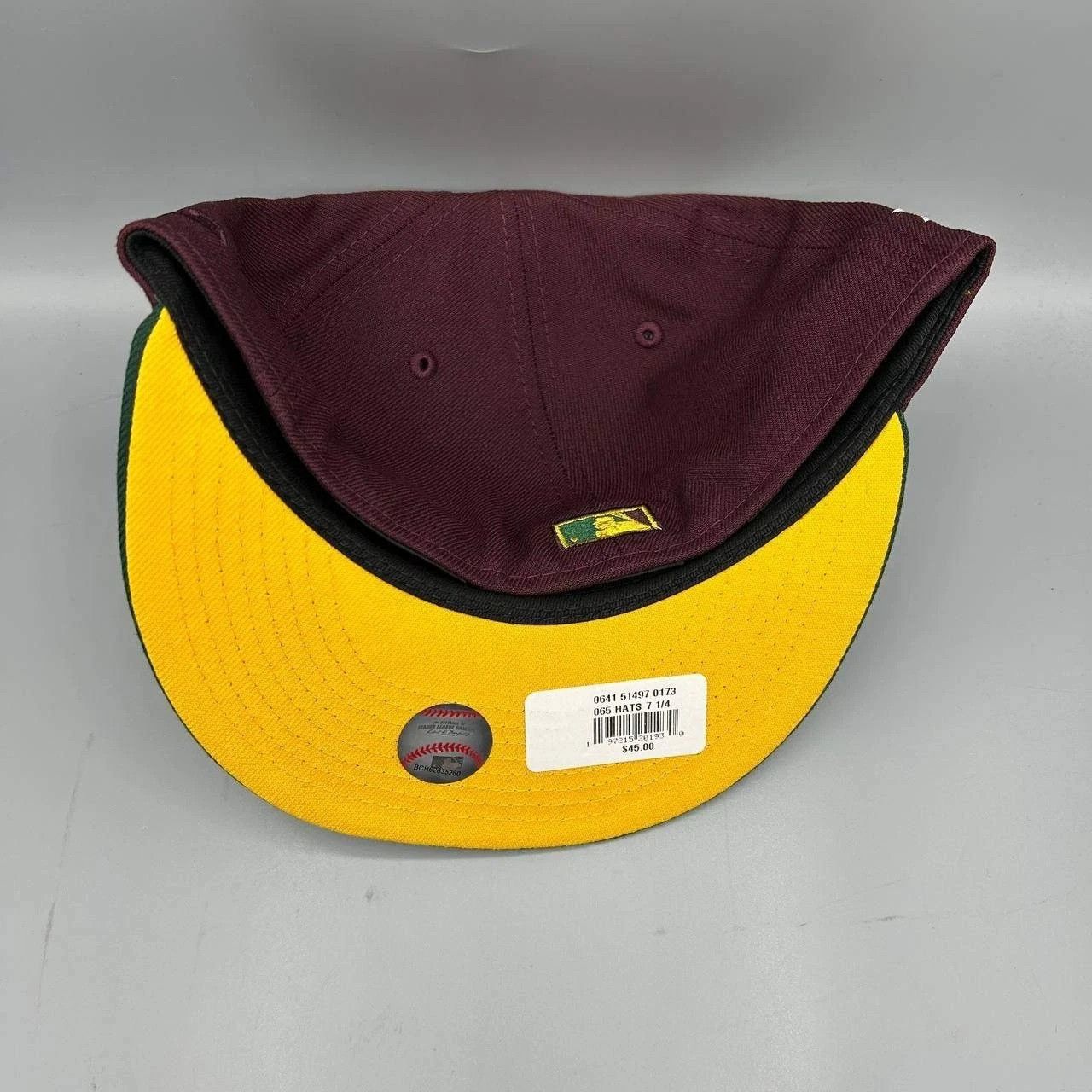 New Era Milwaukee Brewers Hat Men 7 1/4 Red Green MLB Fitted Cap New Size ONE SIZE - 6 Thumbnail