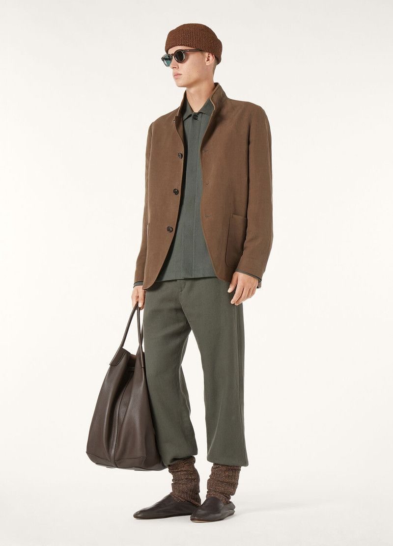 Loro Piana o1w1db10226 FAP1755 Alfred Overshirt in Dark Grey Size US XL / EU 56 / 4 - 2 Thumbnail