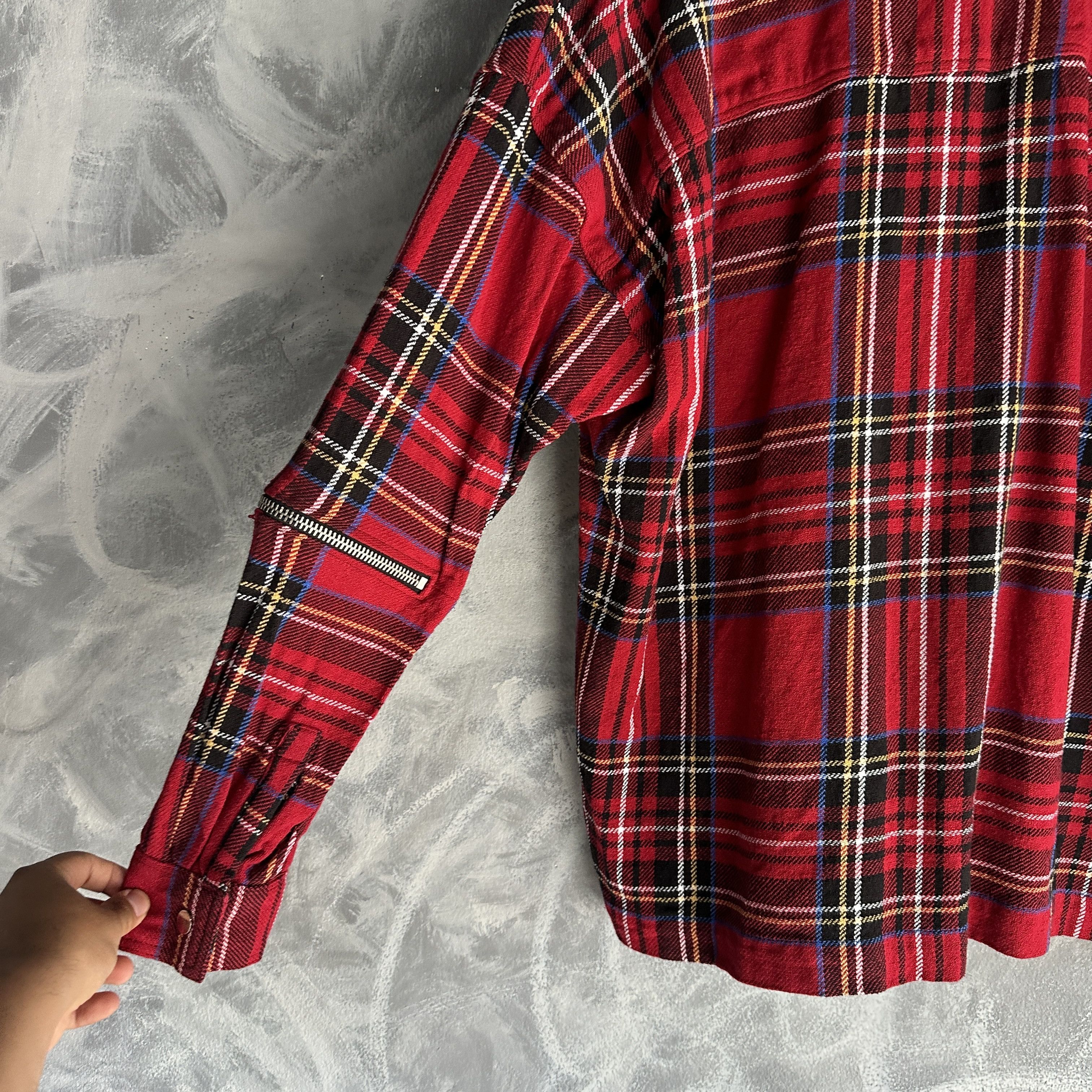 MNML MNML Jacket Men’s Plaid Streetwear Distressed Patchwork Size US L / EU 52-54 / 3 - 8 Thumbnail