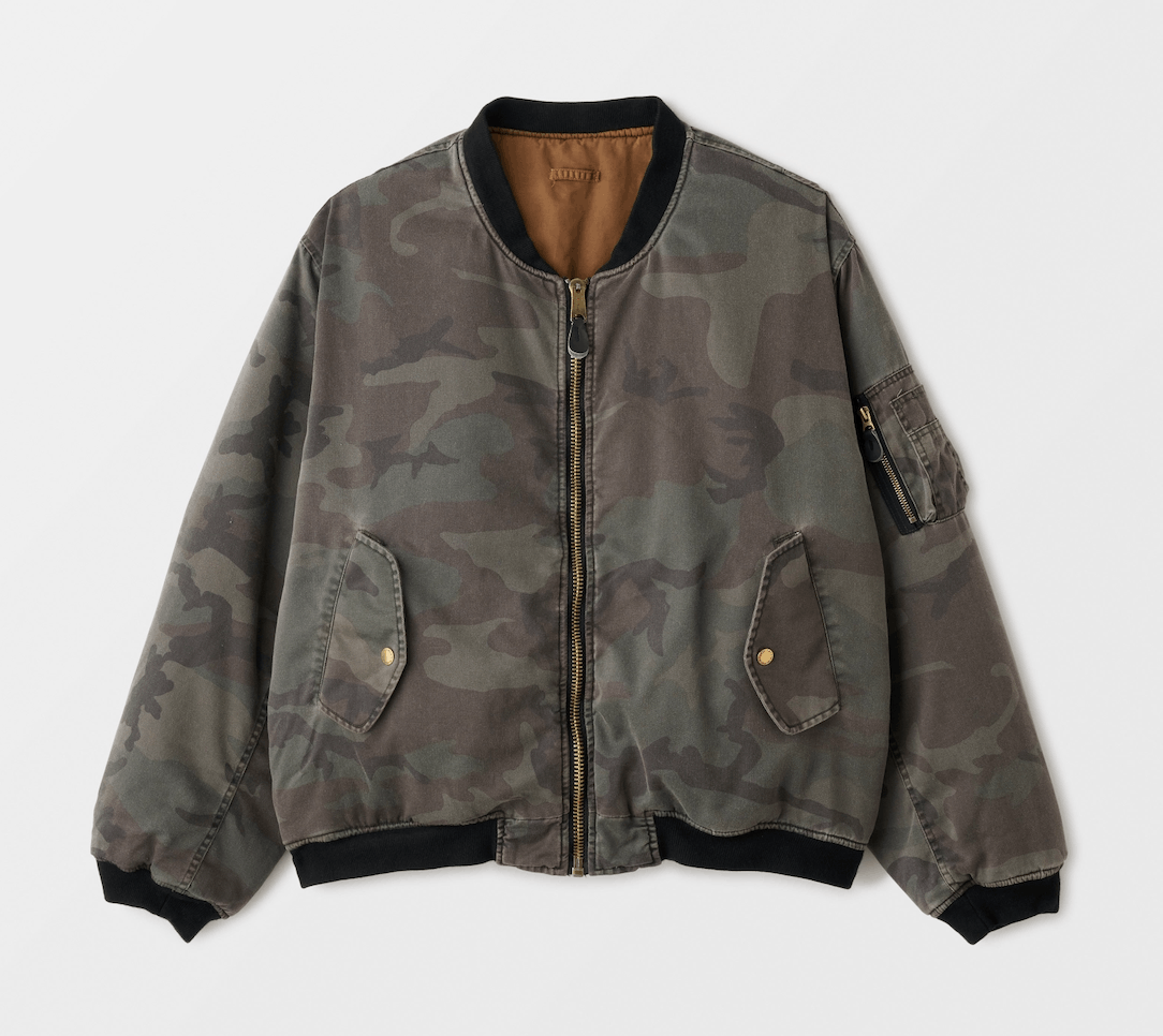 Fostex Garments FOSTEX ANTIQUE WASH DOUBLE FACE CAMO BOMBER JACKET Size US XL / EU 56 / 4 - 10 Thumbnail