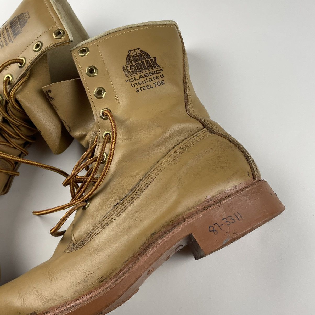 Other VTG 90’s Greb Kodiak Mens 8 Steel Toe Work Boots Leather Tan Size US 8 / EU 41 - 3 Thumbnail