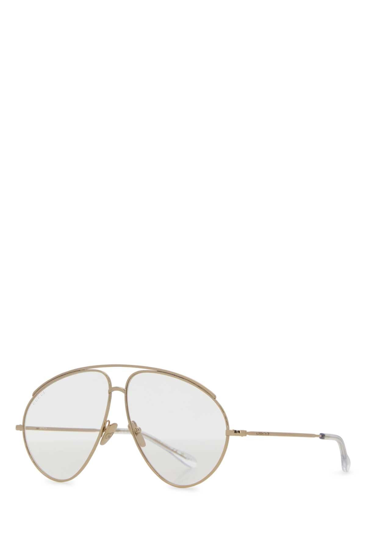 Gucci Gold Metal Glasses Size ONE SIZE - 1 Thumbnail