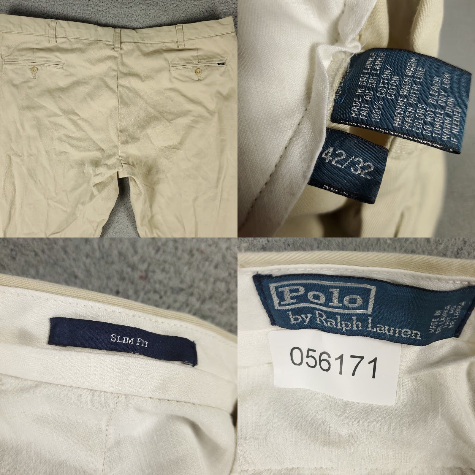Ralph Lauren Ralph Lauren Pants Mens 42x32 Beige Chino Trousers Comfort Flat Front Size US 42 / EU 58 - 8 Thumbnail