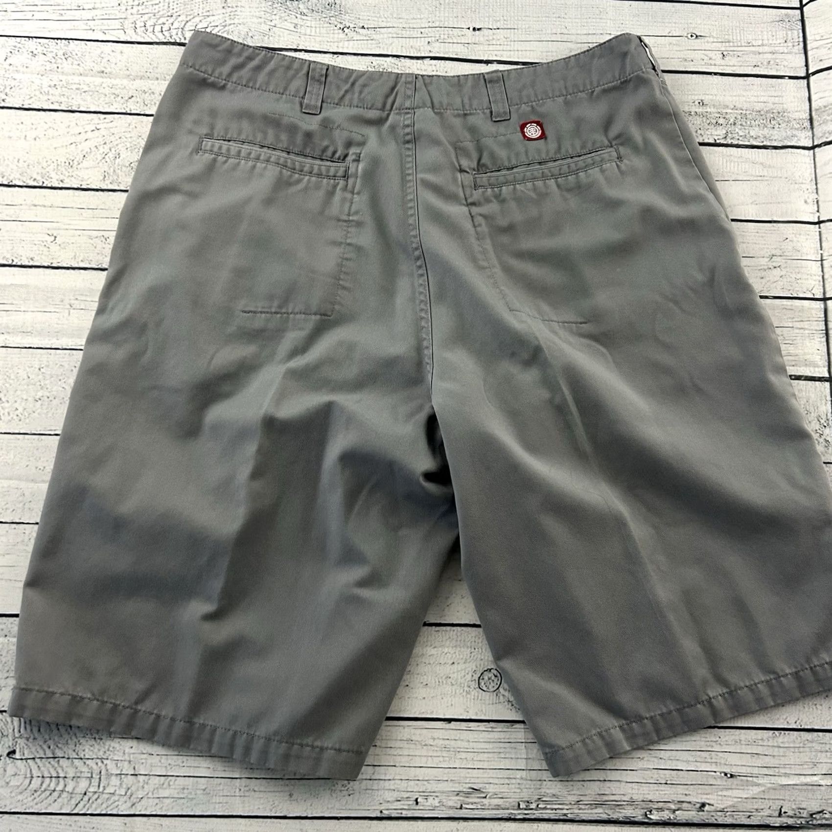Element VINTAGE Element Chino Shorts Men's 36 Gray Baggy 13" Inseam Size US 36 / EU 52 - 7 Thumbnail