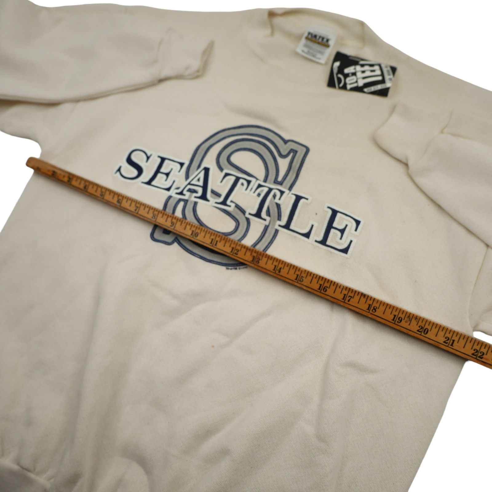 Vintage Vintage NWT Seattle Spellout Graphic Sweatshirt Size US M / EU 48-50 / 2 - 8 Thumbnail