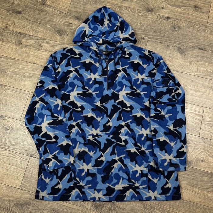 Vintage Vintage No Boundaries Sweatshirt Adult XL Blue Camo Fleece ...