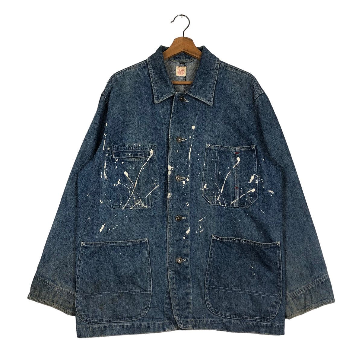 Hysteric Glamour Vintage Chore Jacket Painted Design Double Pocket Bsd ExcHG Size US M / EU 48-50 / 2 - 1 Thumbnail