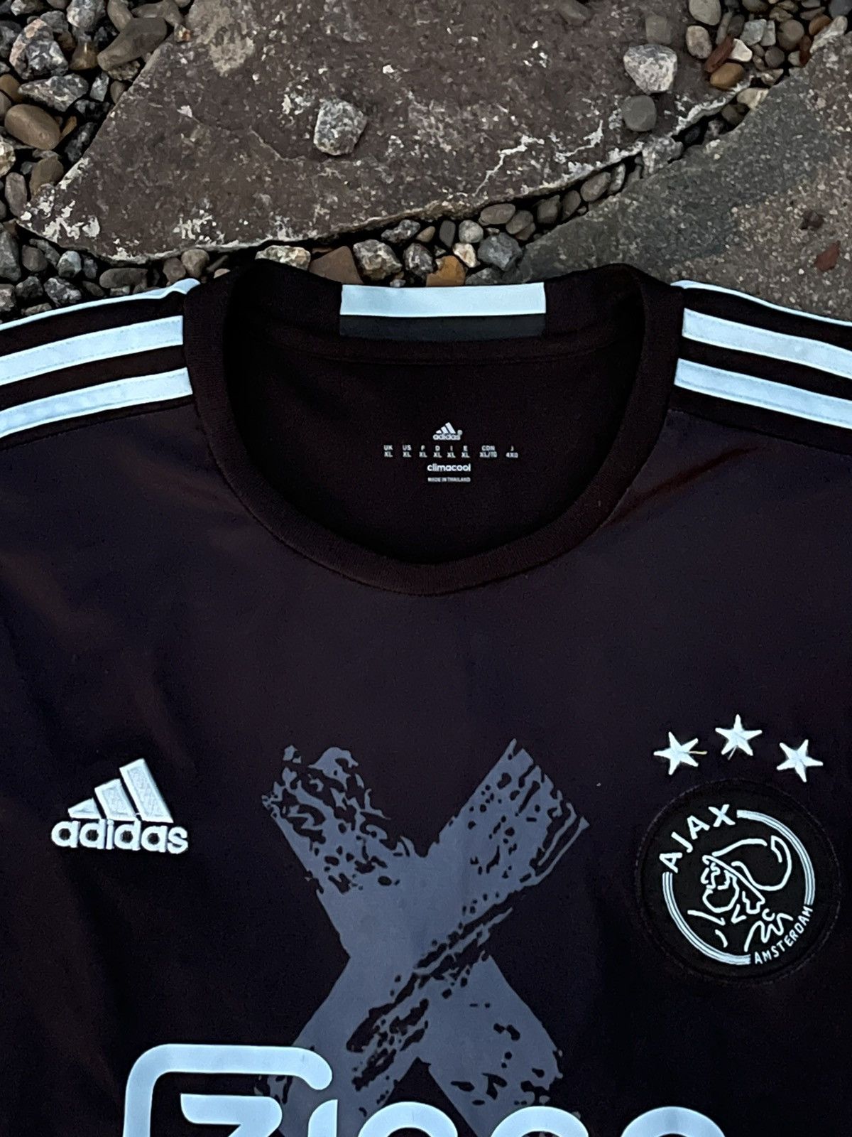 Adidas 2016 Adidas Ajax #6 Bazoer soccer jersey rare Size US XL / EU 56 / 4 - 5 Thumbnail