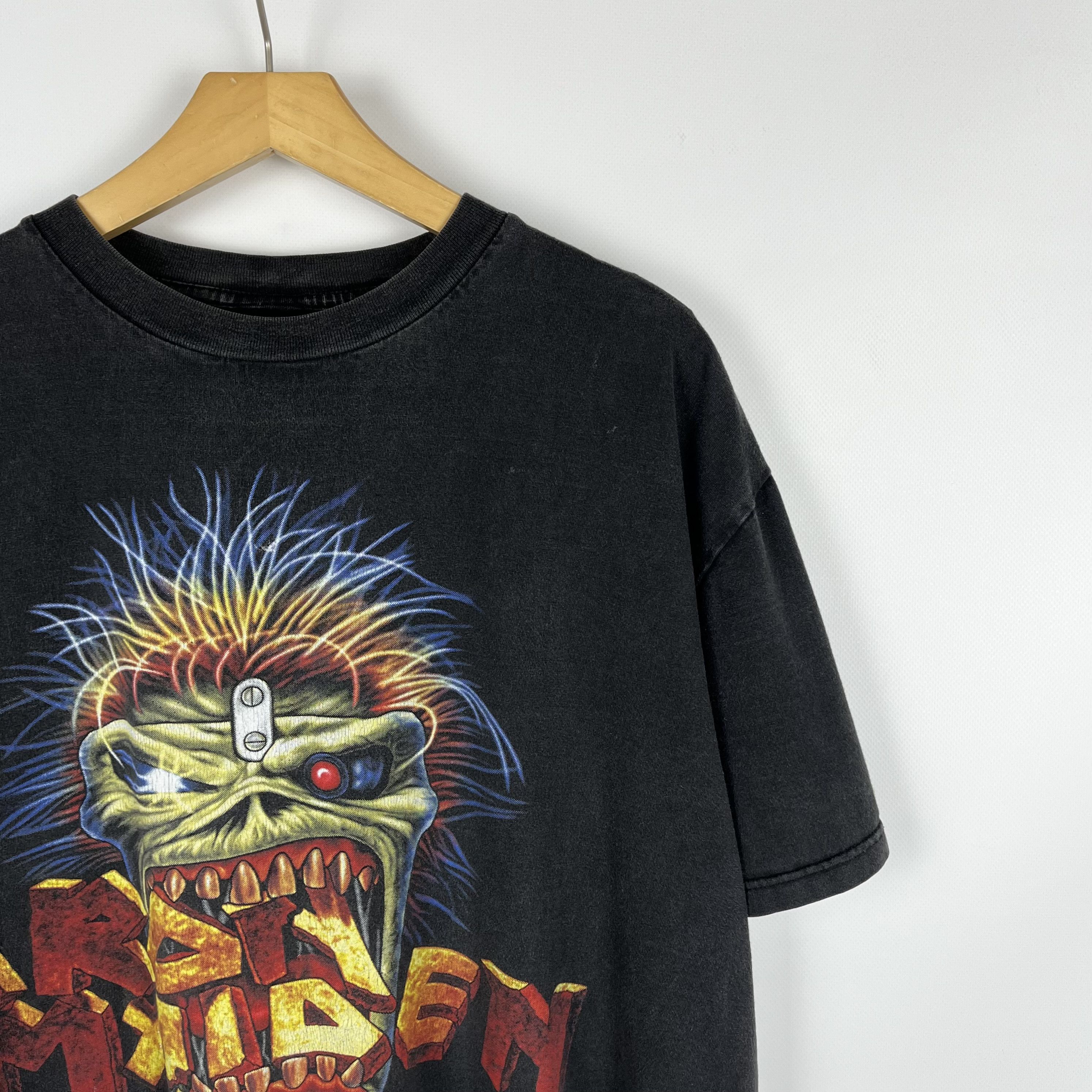 Band Tees Vintage Iron Maiden Rare Rock Band T Shirt 90’s Size US XL / EU 56 / 4 - 2 Thumbnail