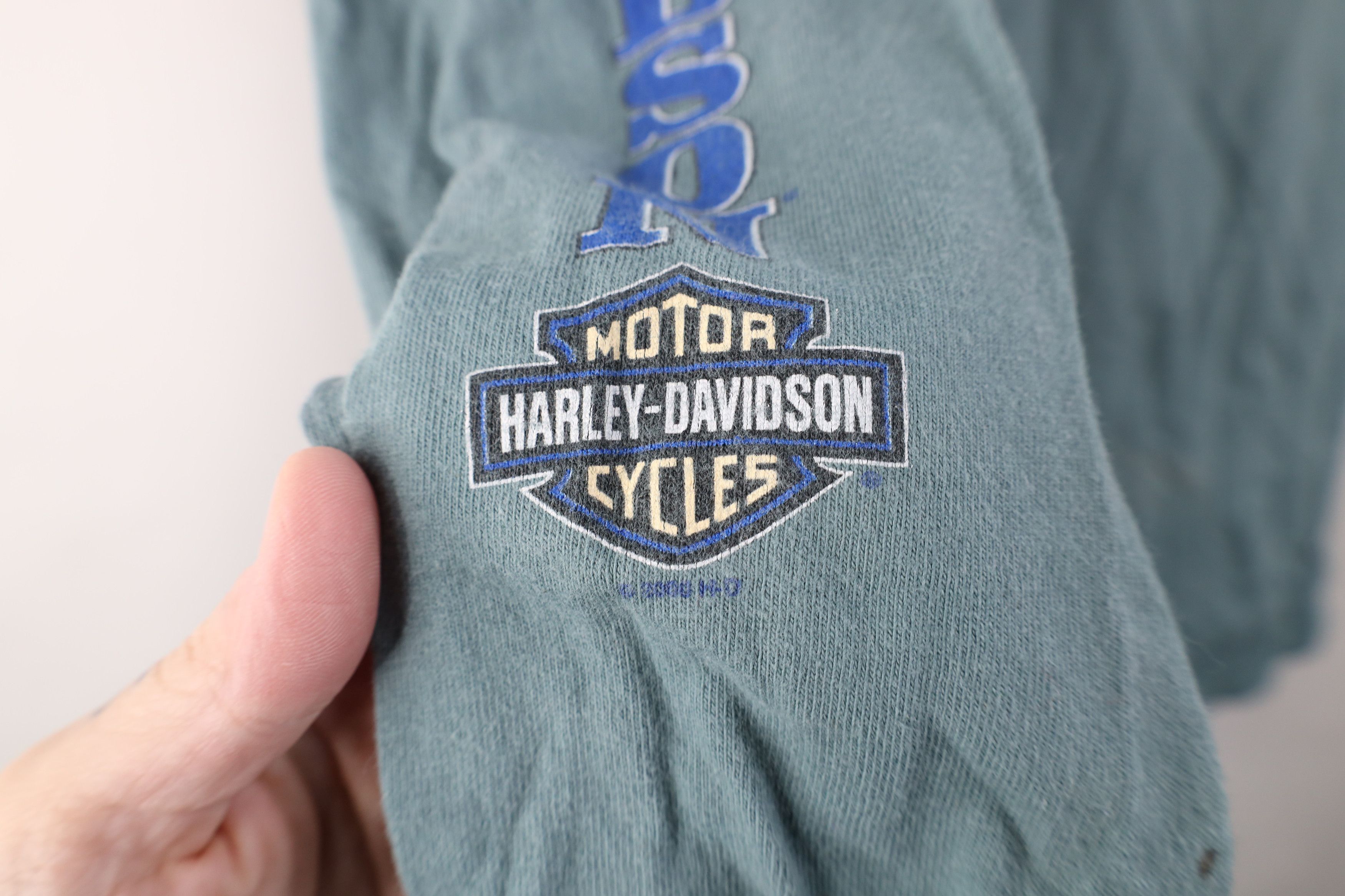 Harley Davidson Vintage Y2K 2000 Harley Davidson Long Sleeve T-Shirt USA Size US M / EU 48-50 / 2 - 5 Thumbnail