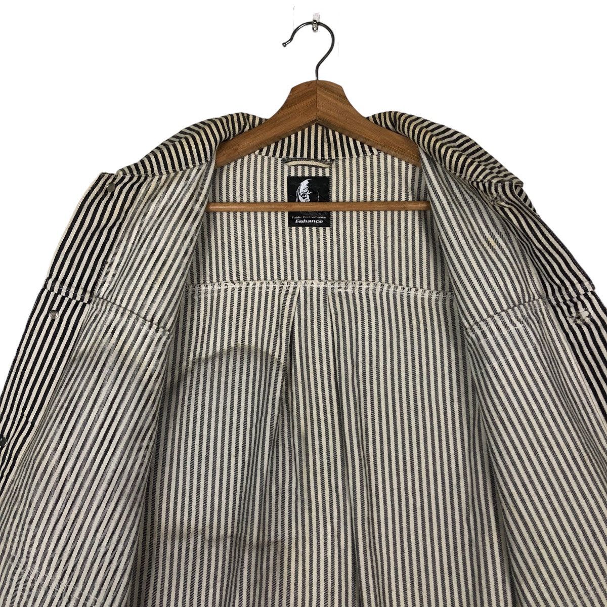 Japanese Brand 🔥Vintage Striped Hickory Chore Jacket Enhanced Japan Made Size US XL / EU 56 / 4 - 14 Thumbnail