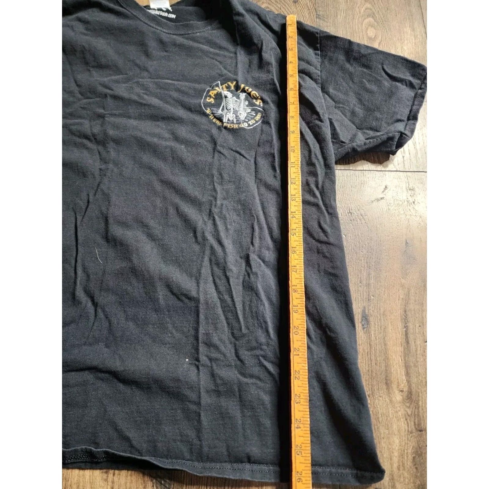 Doublet Salty Joe's Double Sided T Shirt Mens XL Black "Where Fish Go To Die" Cotton Graphic Tee Size US XL / EU 56 / 4 - 3 Thumbnail