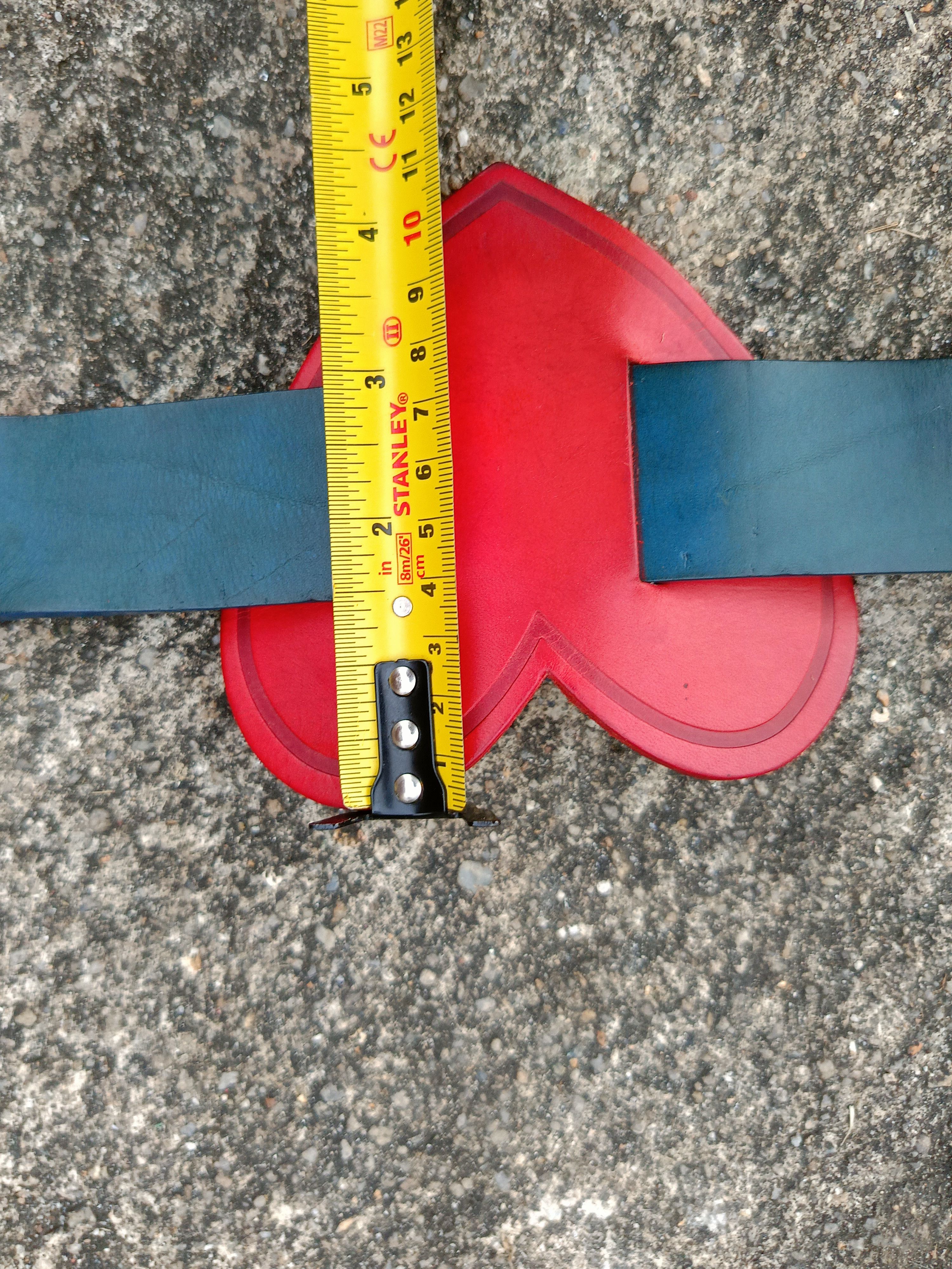 Vivienne Westwood VIVIENNE WESTWOOD HEARTS&ORB BIG PATCHES LEATHER BELT Size 32 - 16 Thumbnail