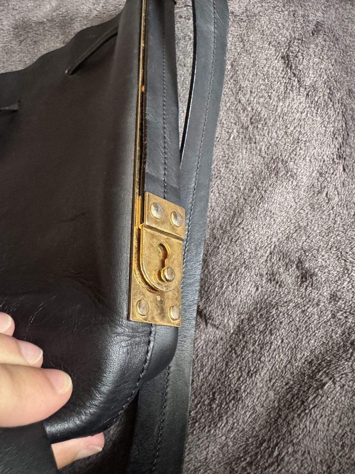 Leather × Sophie Hulme Sophie Hulme black leather bag regular Size ONE SIZE - 10 Thumbnail
