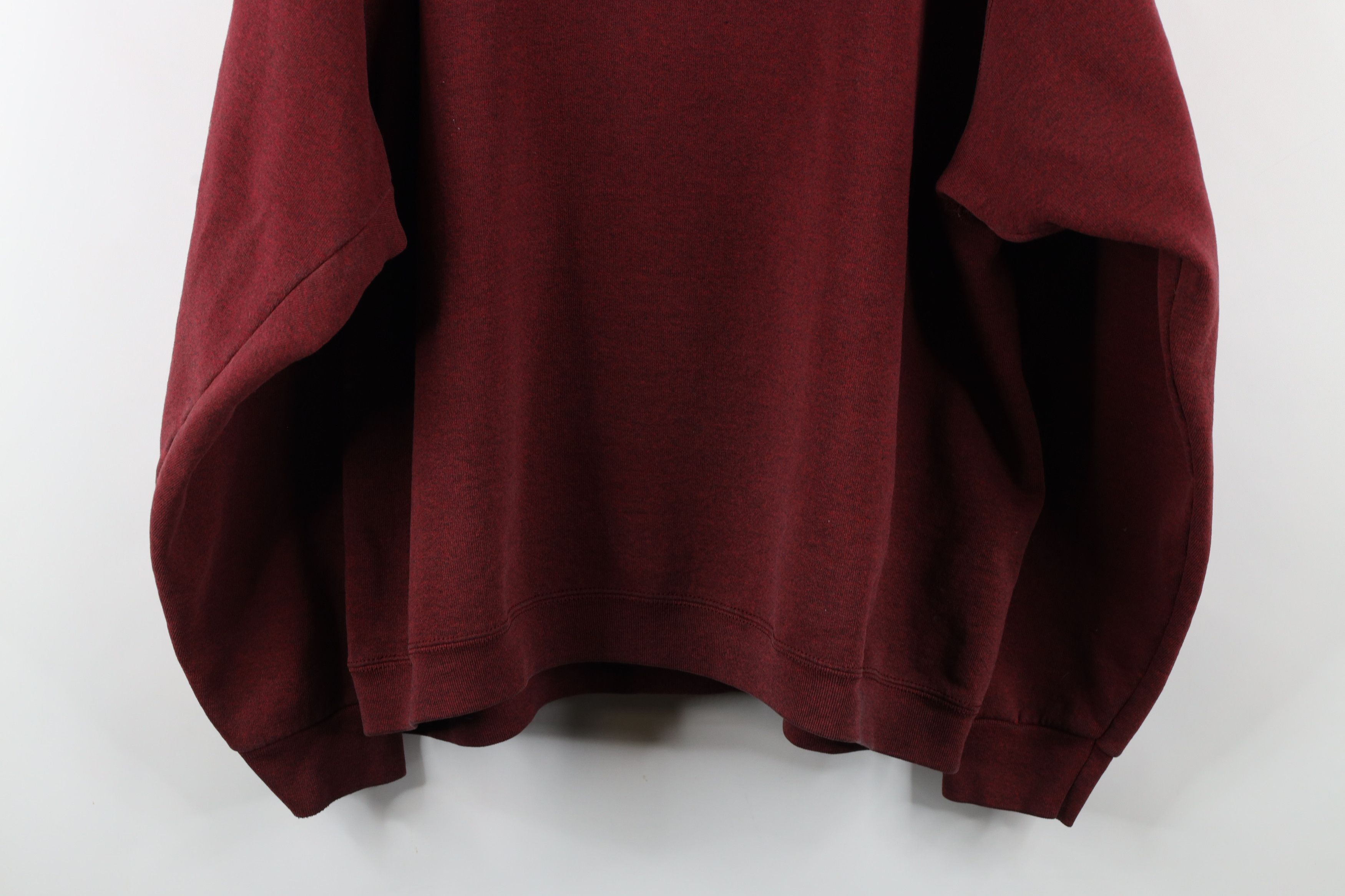 Vintage Vintage 90s Wilson Blank Crewneck Sweatshirt Heather Red Size US XXL / EU 58 / 5 - 11 Thumbnail