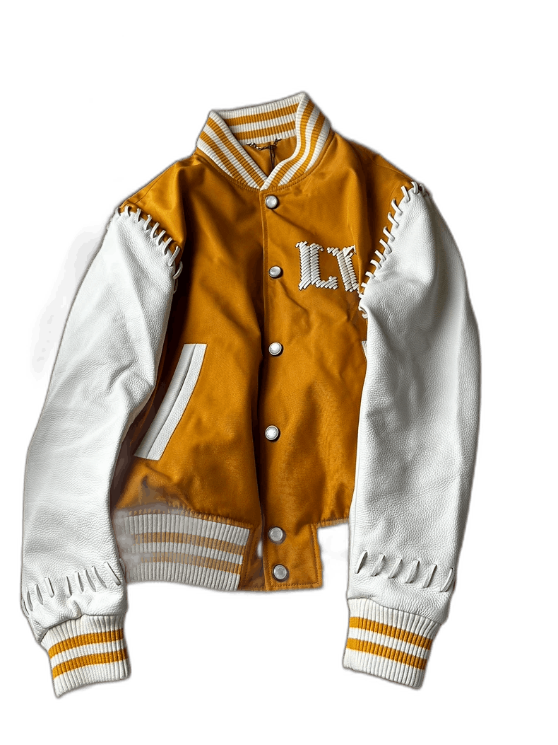 ジャケット・アウター 90s vintage Luis Vuitton sports jacket Louis Vuitton Yellow West Leather Sleeve Jacket