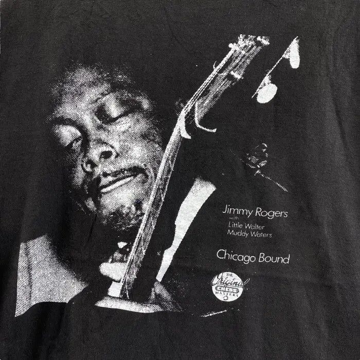 Vintage Vtg 80’ JIMMY ROGERS BLUES Chicago Bound Album Tee Shirt Size US L / EU 52-54 / 3 - 4 Thumbnail