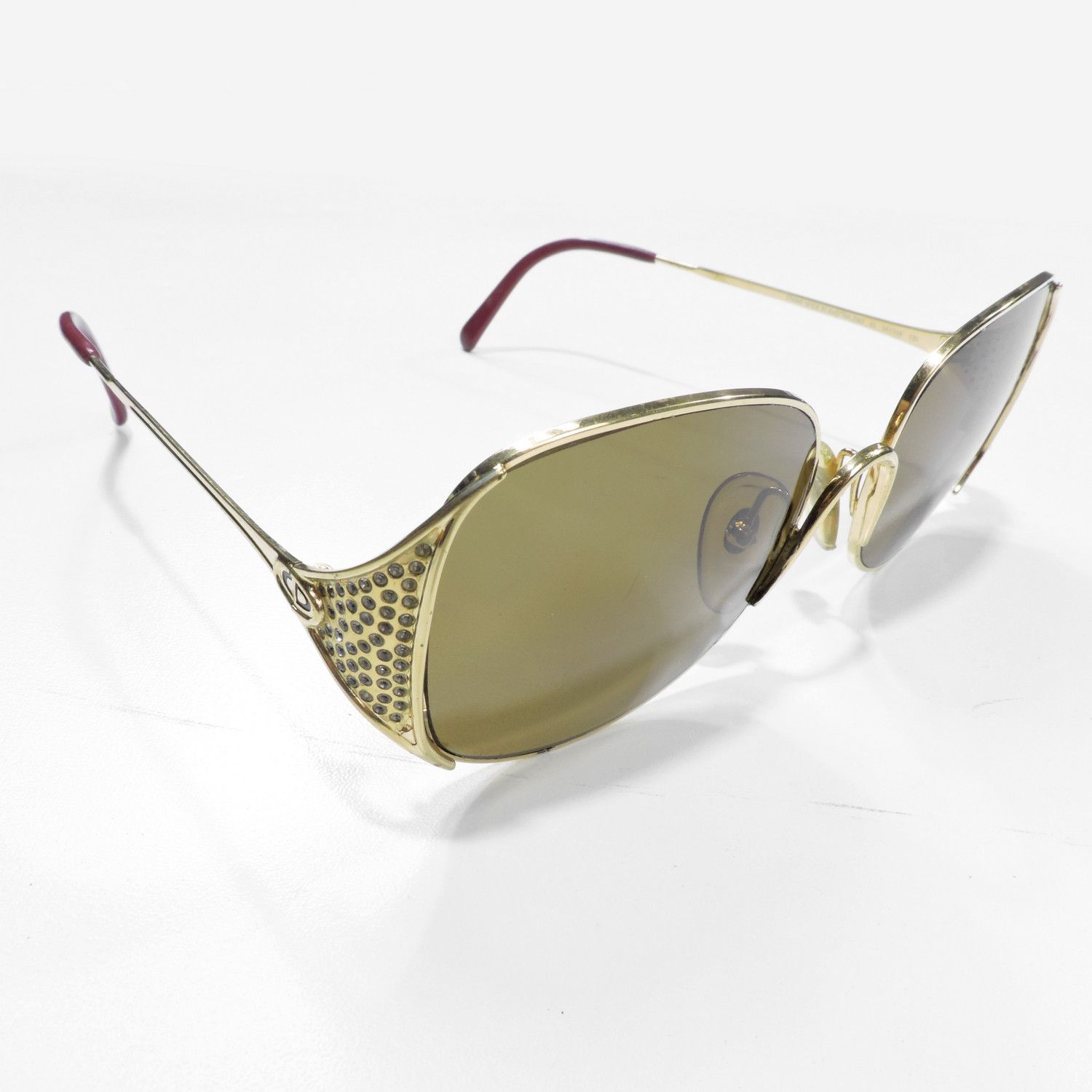Dior 80’S DIOR GOLD AND CRISTAL BUTTERFLY SUNGLASSES [2362 43] Size ONE SIZE - 3 Thumbnail