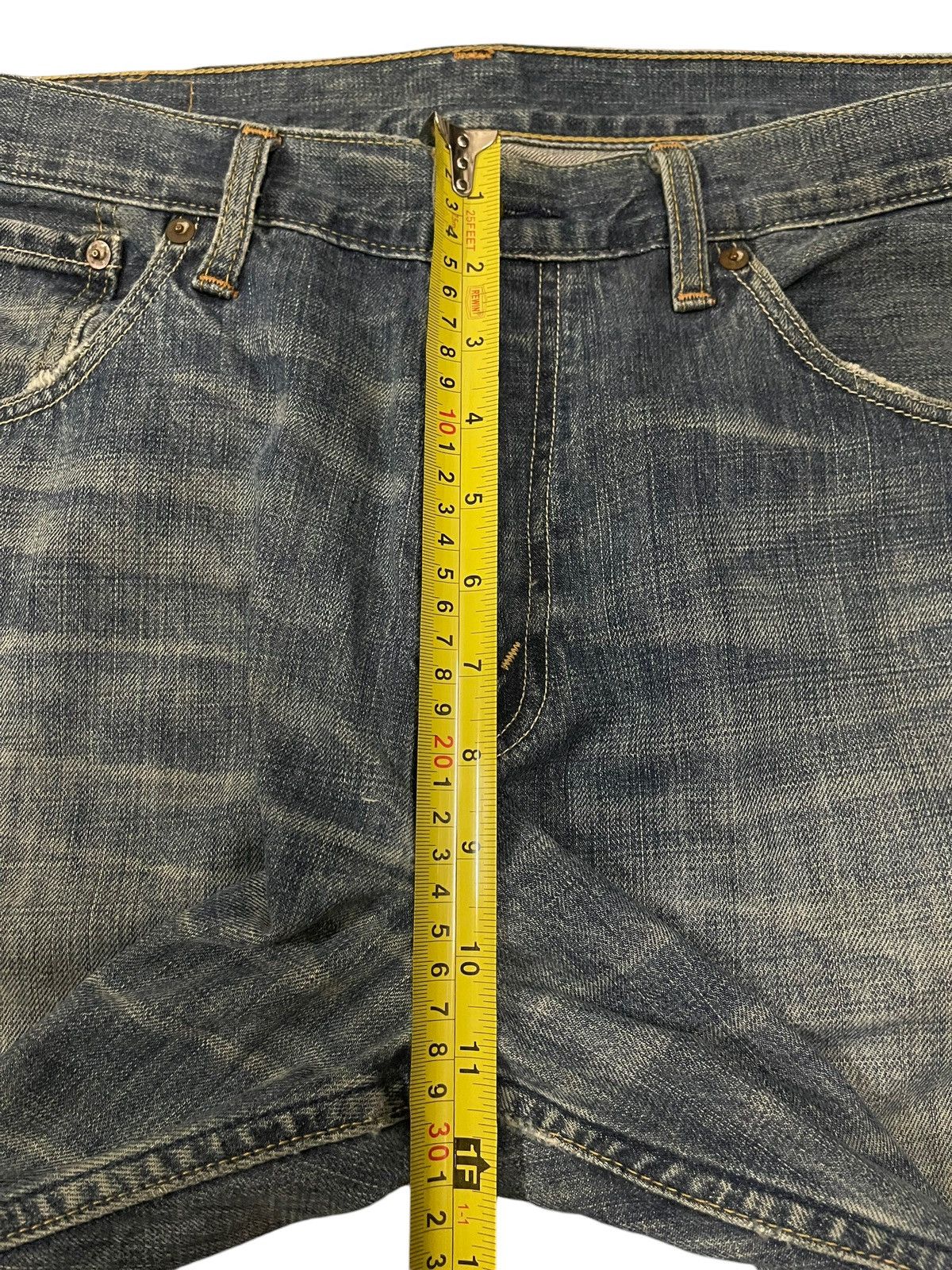 Levi's Vintage 90s Levis 504 Faded Wash Distress Baggy Jeans Size US 35 - 15 Thumbnail
