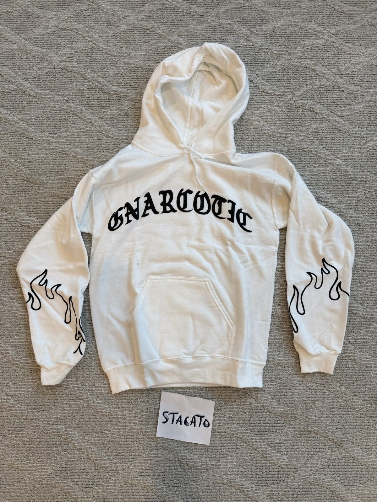 Gnarcotic Gnarcotic Lil Gnar Flame Hoodie White Size US M / EU 48-50 / 2 - 1 Thumbnail
